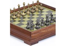 Stefano Jr., Chessmen and Salvatori Chess Board from Italy