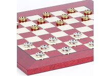 (image for) Bello Collezioni - Eleganza Board & Bella Valentina Bella Valentina 24K Gold Plated Checkers from Italy