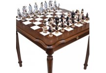 (image for) Bello Collizoini - American Civil War Chessmen Palazzo Luxury Table from Italy