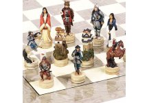 (image for) Japanese Samurai Hand Painted Chessmen