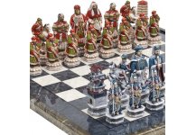 (image for) Bello Collezioni - Great Wall of China Luxury Chessmen & Mancini Board from Italy