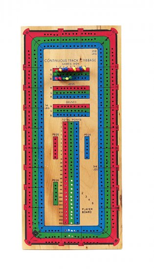 (image for) Bello Games Continuous Triple Track Cribbage Board - Click Image to Close
