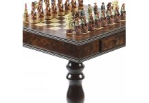 (image for) American West Hand Painted Chessmen & Frizoni Chess Table