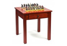 (image for) American Civil War Chessmen & Lincoln Center Game Table