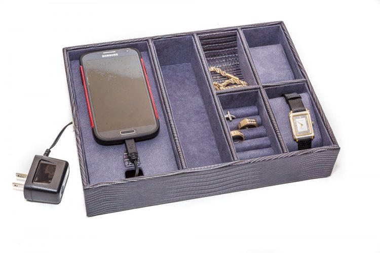 (image for) Downtown Manhattan Mens/Women's Cell Phone and Valet Box - Click Image to Close