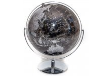 (image for) Black & Silver Globe of The World
