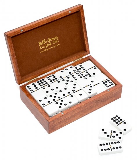 (image for) Bank Street Deluxe Double Nine Jumbo Size Dominoes Set - Click Image to Close