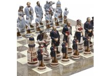 (image for) American Civil War Luxury Chessmen from Italy & Greenwich Board