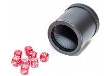 (image for) Bello Games Professional Geninue Leather Ribbed Dice Cup