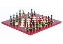 (image for) Huszar Chessmen from Hungary with Eleganza Board from Italy