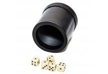 (image for) Bello Games Professional Geninue Leather Ribbed Dice Cup