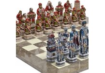 (image for) Great Wall of China Luxury Chessmen from Italy & Greenwich Board