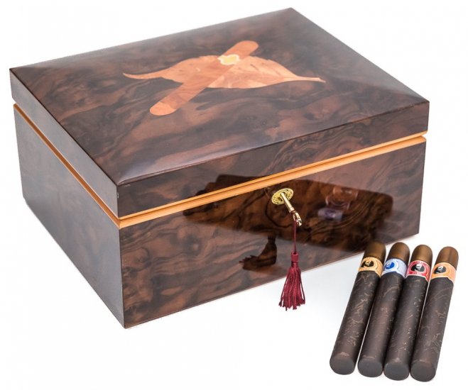 (image for) Via Tomacelli Luxury 50 Cigar Humidor Made in Italy - Click Image to Close