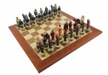 (image for) Japanese Samurai Chessmen & Stuyvesant Street Board from Spain