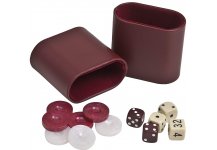 (image for) Aristotle Arcylic Marbleized Backgammon Checkers Set