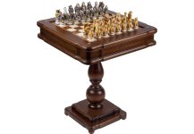 (image for) Bello Collezioni - Animal Kingdom Alabaster Chessmen & Verona Game Center