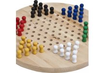 (image for) Greenwich Village Wooden Chinese Checkers Set