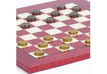 (image for) Bello Collezioni - Eleganza Checkers Board & Bella Gina Checkers Set from Italy