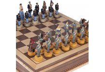 (image for) American Civil War Chessmen Extra Lrg. & Battery Park City Board