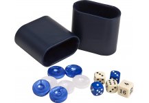 (image for) Aristotle Arcylic Marbleized Backgammon Checkers Set