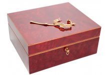 (image for) Bello Collezioni - Via Manzoni Men's/Women's Briar Wood Luxury Jewelry Box