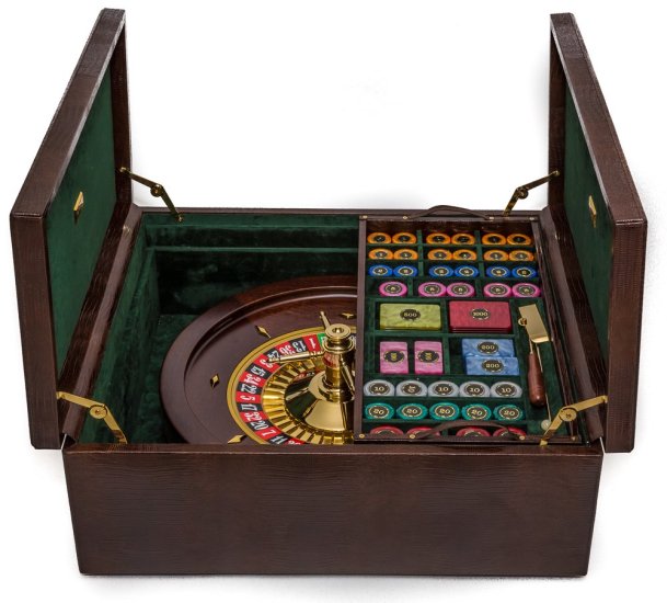 (image for) Piazza San Lorenzo Luxury Roulette Set 24K Gold Plated - Click Image to Close